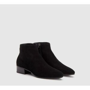 Aquatalia Fuoco Suede Ankle Bootie Black Size 7.5